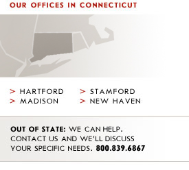 Offices in Connecticut: Hartford, Madison, Stamford, New Haven.
